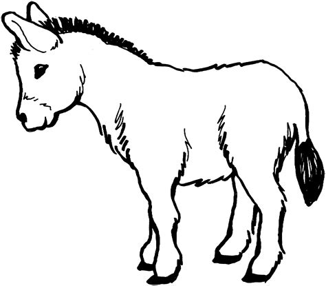 donkey coloring sheet|donkey template to print.